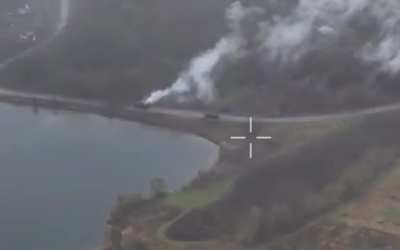 Drone footage of the failed Russian assault that took place in the Pogrebki area of ​​the Kursk region on November 7, 2024