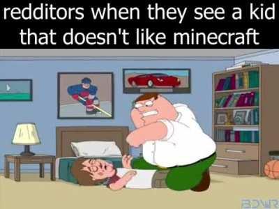 redditors when they see a kid that doesn't like minecraft