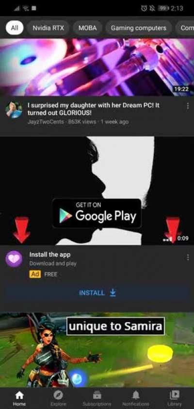 I am really pissed, no matter how I get this kind of ad