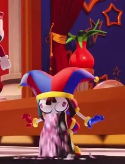 Kind woman cleans mess off floor (wholesome)