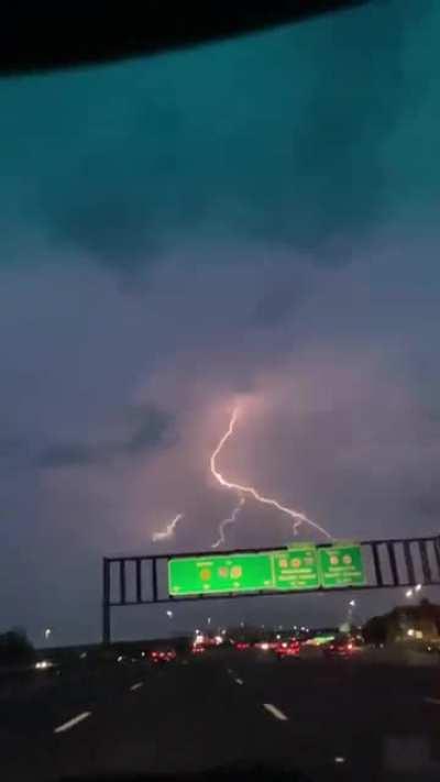 On Staten Island driving towards New York City. July 16.