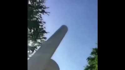 To the moon he goes!