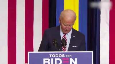 Biden knows James is the coolest...