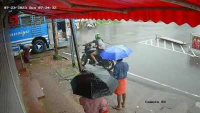 Bike accident happened in kerala, India today (23/07/23)