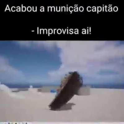 Tanque de guerra em modo de 