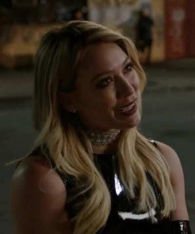 Hilary Duff in Leather 2 GIF