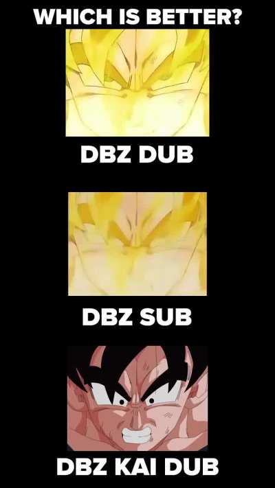 Which Goku Scream is better? Goku's first transformation to Super Saiyan (Saiyajin) - Funi vs. Original JP version vs. Kai