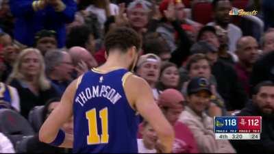 [Highlight] Klay Thompson hits his 9th three for 38 points!