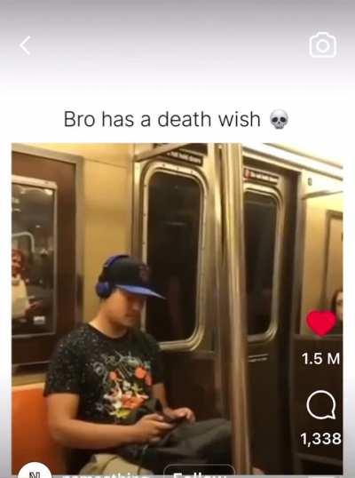 That’s one way to travel by train.