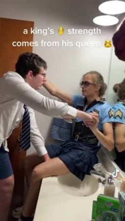 i think thats his mother