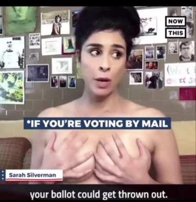 It’s a patriotic duty to cum all over Sarah Silverman’s tits