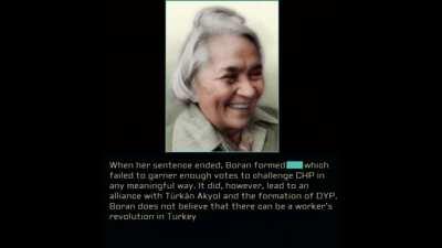 Boran does not believe that there can be a worker's revolution in Turkey...