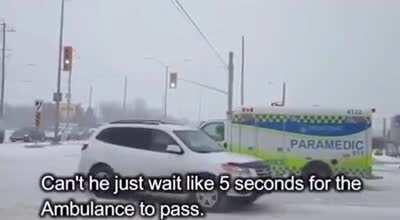 Always yield for emergency vehicles