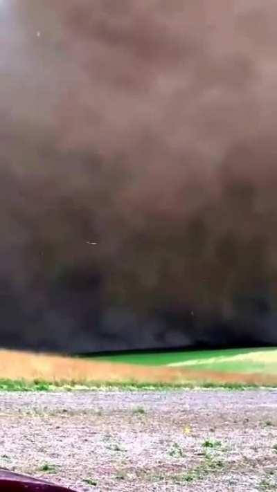 Tornado touches down next to guys fishing