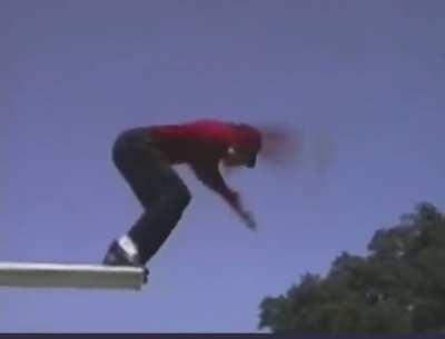 Michael Jackson getting pushed by Macaulay Culkin