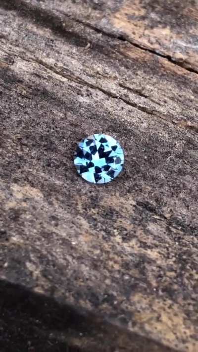 Teal spinel lovers this one for you ! Mehenge spinel  Teal blue color 5.8 mm and 0.8 ct   smal crystal insulation. $200 plus shipping.