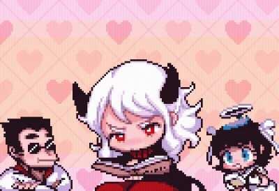 Modeus reading lewd stuff againe