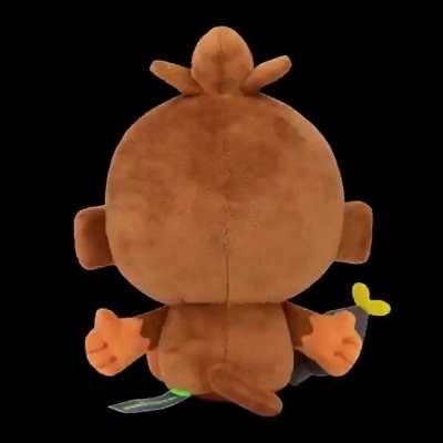 Dart monkey plushie spinning at the speed of light (credit to @RDsongdartspin on Twitter)