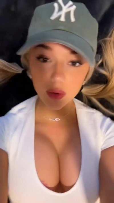 Breckie Hill laying pretty