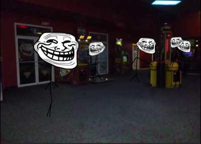 Trollge childhood but in the photos someone is watching him. Look closely