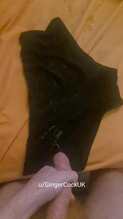Overshot my boxers and sprayed cum over my bed