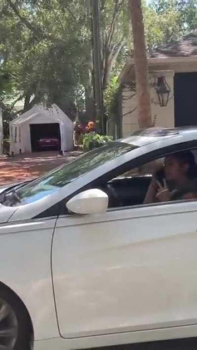 BLM activist calls the cops after stalking Trump supporter