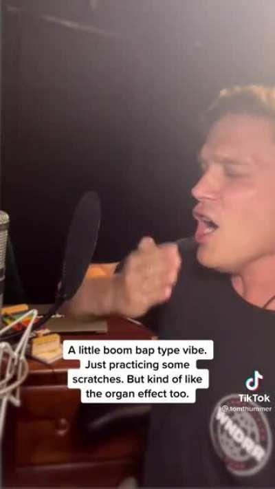 This ridiculous beat boxer.