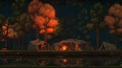 Bandit camp in the dark forest