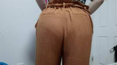 wait for the pants to drop