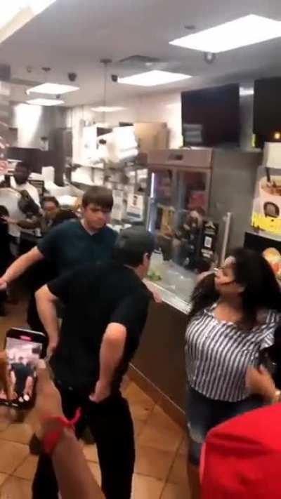 All Out brawl at a restaurant or something idk