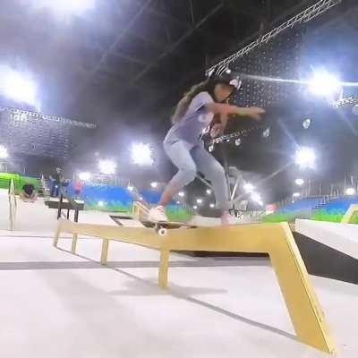 13 yr old , Rayssa Leal of Brazil won the silver medal in the women’s street skateboarding competition in Tokyo Olympics