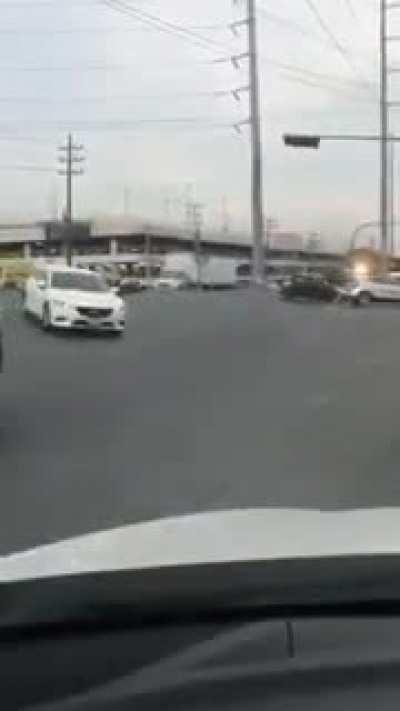 Multiple idiots outrunning a train. (Audio in spanish. Video not my own)