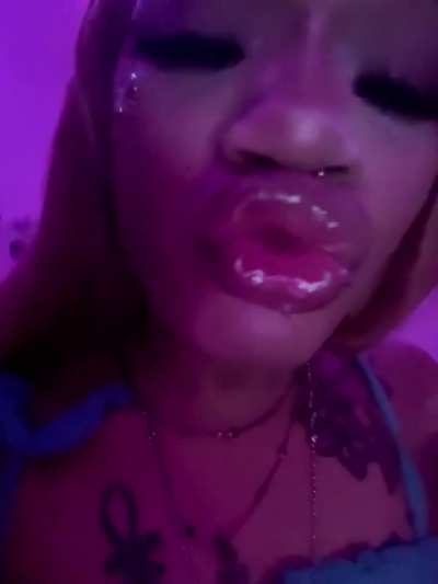 Desperate for lips smh lol