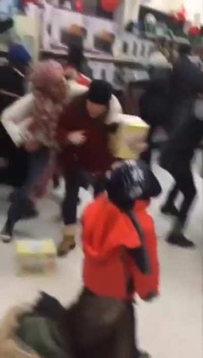 They're fighting over... toasters?