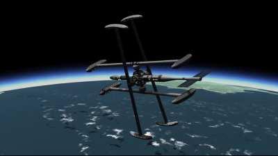 Four Axle Artificial Gravity Station