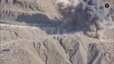 Combat Edit of a Baloch Raji Aajoi Sangar (BRAS) video Showing Improvised Roadblocks and an IED Attack on a Pakistani Army International M1224 MaxxPro MRAP. An Army Major was killed in the Attack (November 13-14) [Music from Source]