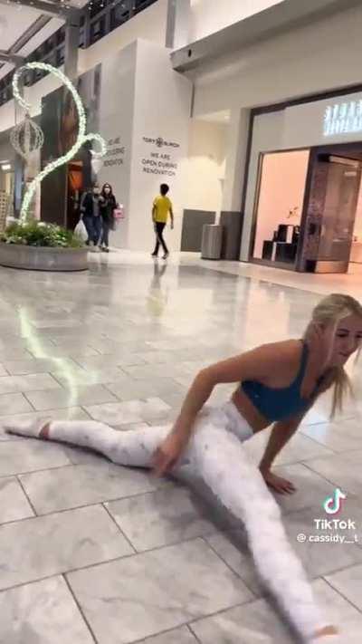Splits and slides at the mall