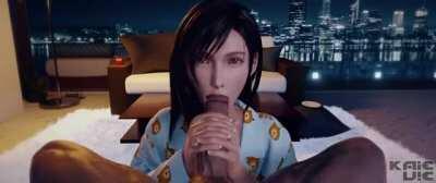 Tifa sucking dick (KaieVie) [Final Fantasy]