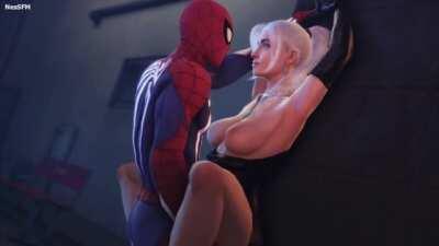 Spider-man Fucking Unmasked Black Cat (Nessfm) [Marvel]