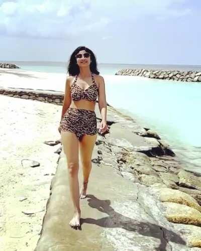 Shilpa Shetty in Bikini Wear at Beach
