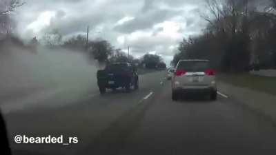 Kia learns about hydroplaning