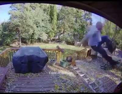 WCGW trusting that ladder a little too much.