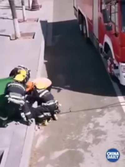 Firemen being the heros that they already are