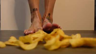 Does anyone else like to play with their food before they crush it? 