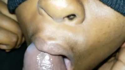 You can hear them having family time in the other room but she sucking out his nut first - Link in comments for full clip