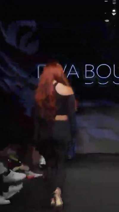 Walking the runway for Diva Boutique at LA Fashion Week