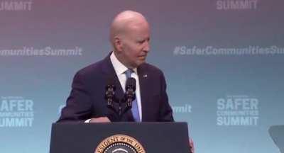 President Biden ends gun control speech in Connecticut by saying 'God save the Queen, man.'