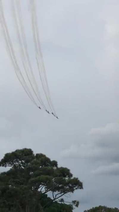RAAF’s aerial show today at the Formula One Australian GP!