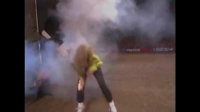 Reporter gets a facial