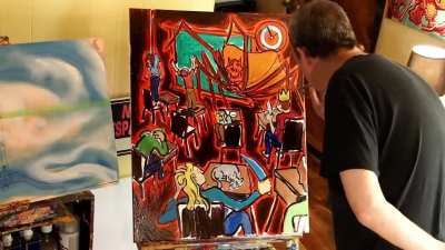 imposed ignorance. 24x30''. oil on canvas. Adam Sturch